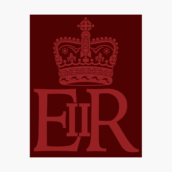 The Royal Cypher of Queen Elizabeth II Photographic Print