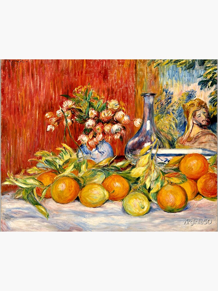 Renoir Stillleben Blumen Orangen Und Zitronen Galeriedruck Von Virginia50 Redbubble