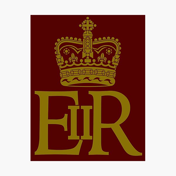 The Royal Cypher of Queen Elizabeth II Photographic Print