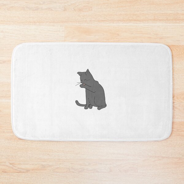 Item preview, Cat licking its paw - Grey designed and sold by CatoDuys-Art.