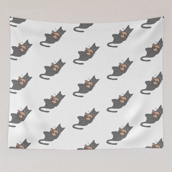 Item preview, Cat playing with his toy - Grey designed and sold by CatoDuys-Art.