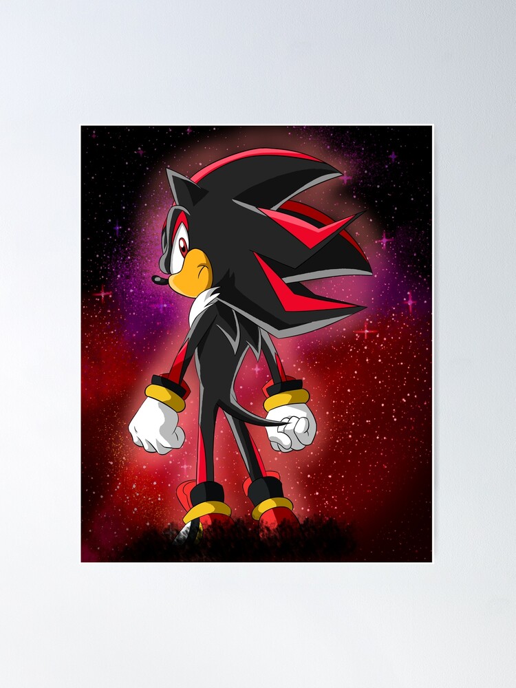 Sonic Shadow The Hedgehog Art Paint By Numbers - PBN Canvas