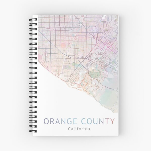 Item preview, Orange County Map, USA City California, Travel, Traveler Gift  designed and sold by TheRedFinch.