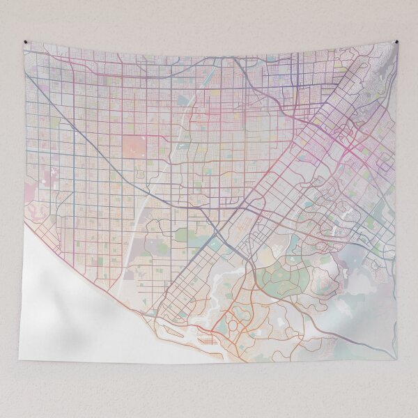 Item preview, Orange County Map, USA City California, Travel, Traveler Gift  designed and sold by TheRedFinch.