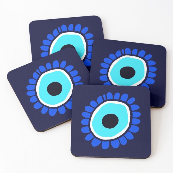 Item preview, Stylized Evil Eye Symbol on Navy Blue designed and sold by CreativeBridge.