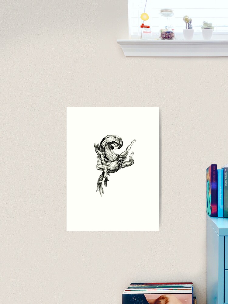 Icarus Falling Art Board Print for Sale by cresketchy