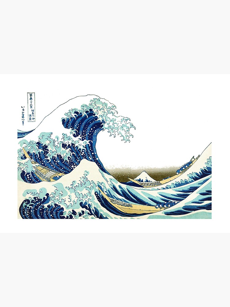 HOKUSAI. The Great Wave off Kanagawa, BRIGHTENED. by TOMSREDBUBBLE