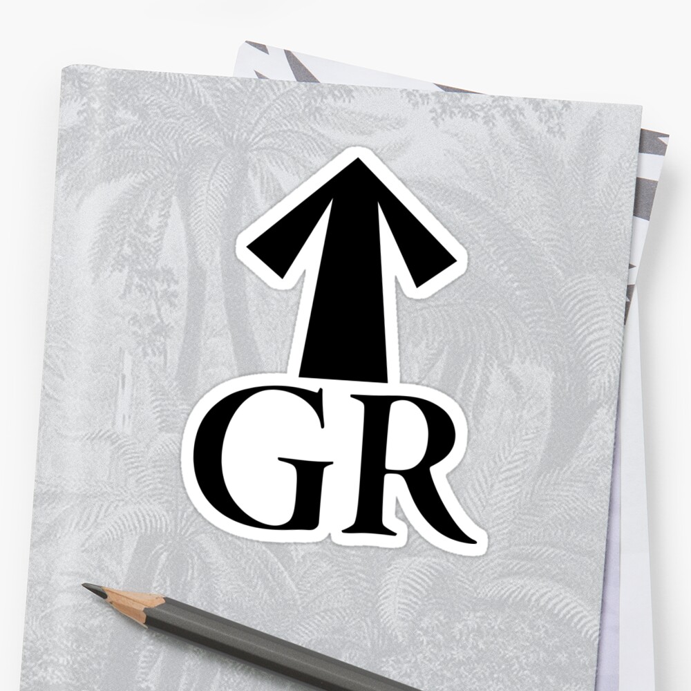 British Broad Arrow Sticker By Woofang Redbubble