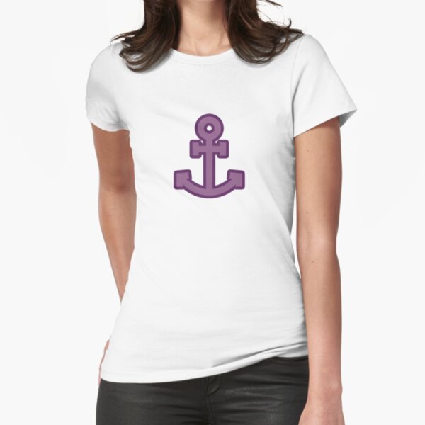 Purple Anchor Fitted T-Shirt