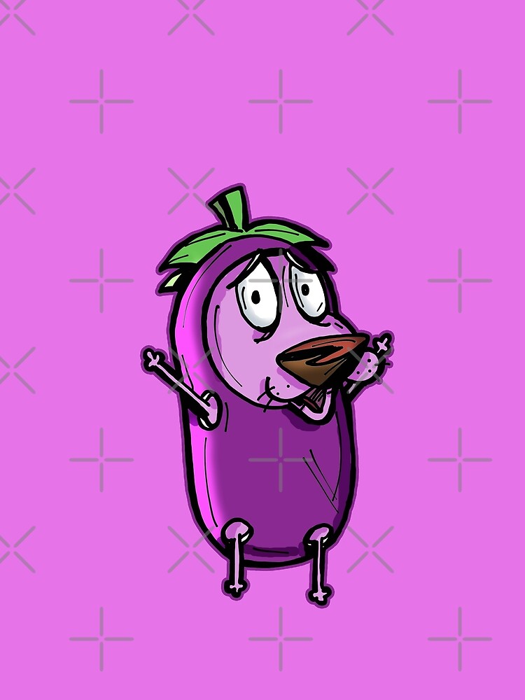 Courage the Cowardly Dog™ in the Great Eggplant Costume by sketchNkustom