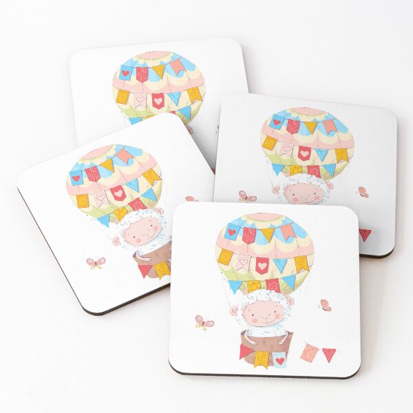 Item preview, Little sheep in his hot air balloon designed and sold by OtterFactory.