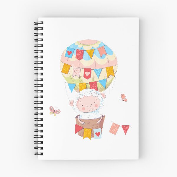 Item preview, Little sheep in his hot air balloon designed and sold by OtterFactory.