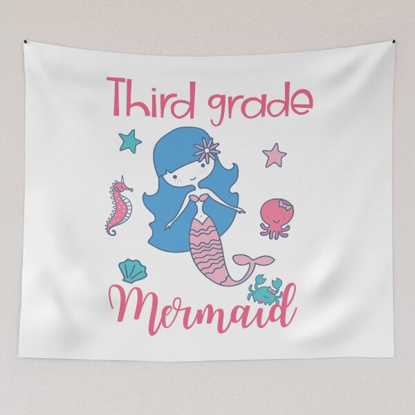 Item preview, Mermaid Third Grade First Day of School T-shirt Gift Girls designed and sold by MagicBoutique.