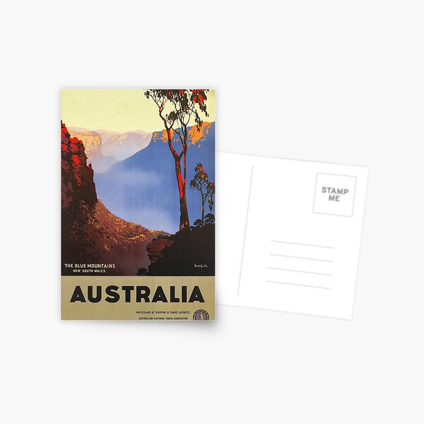 Item preview, Travel  Australia poster designed and sold by Vintage Designs +.