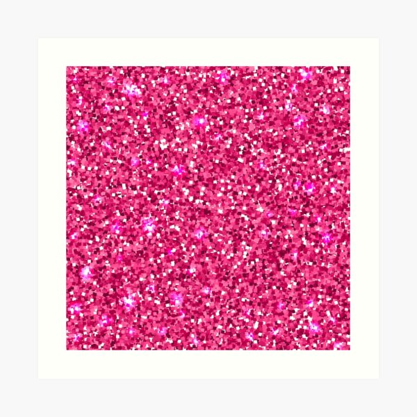 "Pink Glitter" Art Print for Sale by Dizzydot Redbubble
