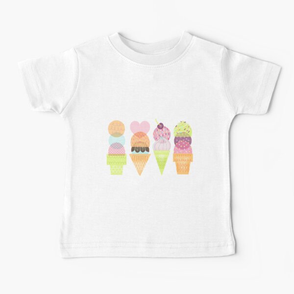 Ice Cream Stamps Baby T-Shirt