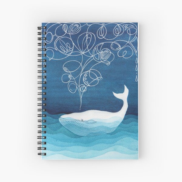 Item preview, Happy whale, animals, sea creature, teal blue watercolor designed and sold by VApinx.