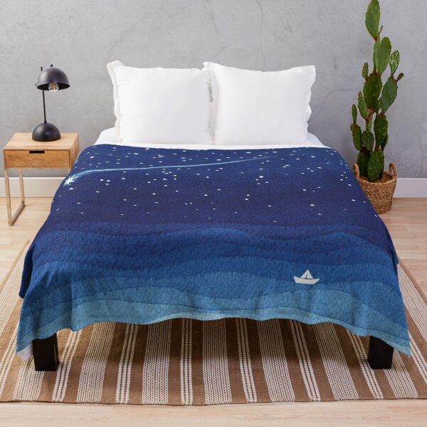 Item preview, Falling star, shooting star, sailboat ocean waves blue sea designed and sold by VApinx.