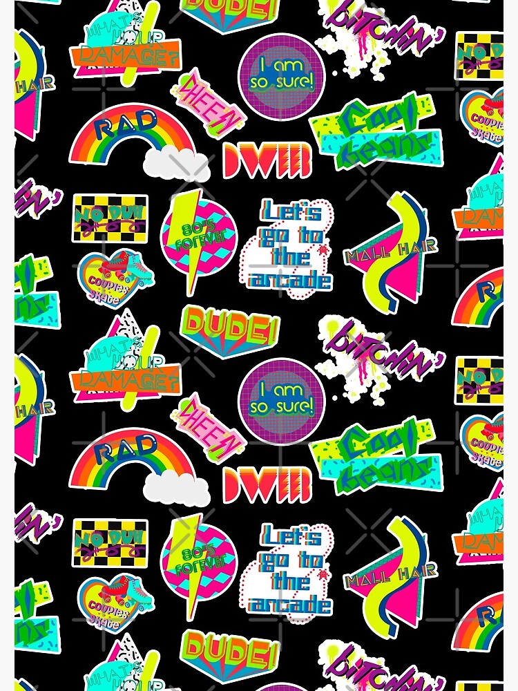 80's Stickers Spiral Notebook for Sale by jenbucheli