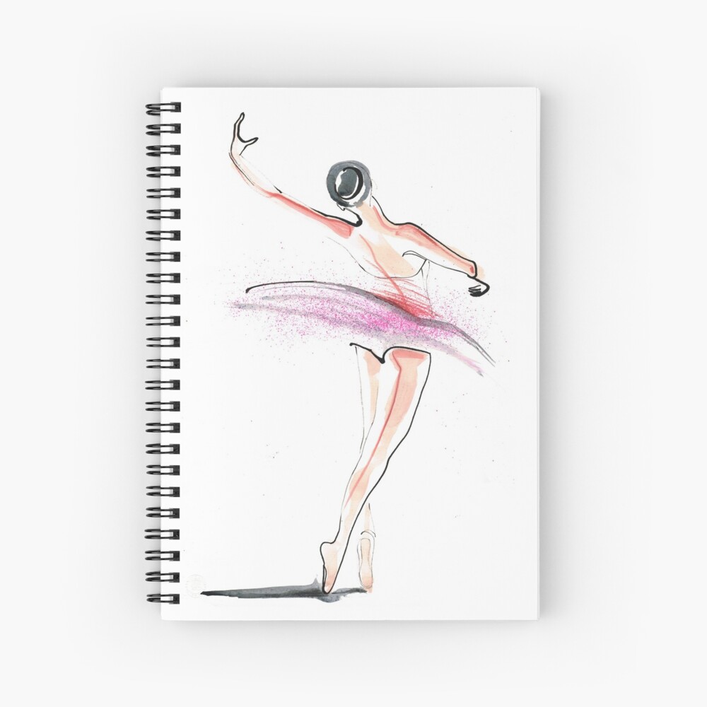 Cuaderno de espiral «Bailarina Danza Dibujo» de CatarinaGarcia | Redbubble
