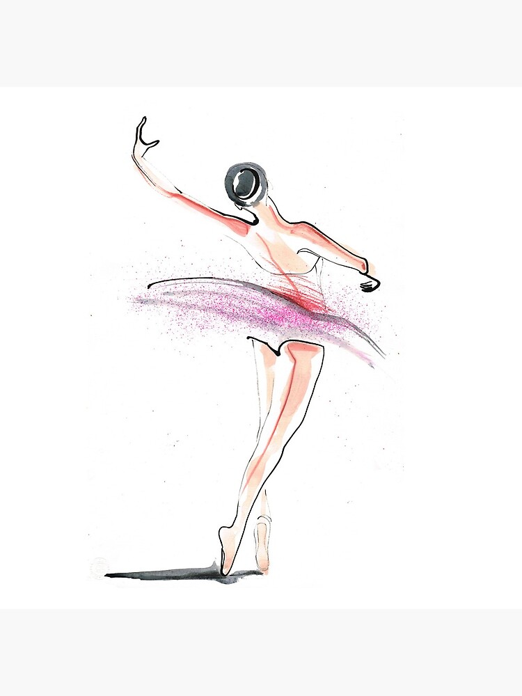 Ballerina Dance Drawing by CatarinaGarcia