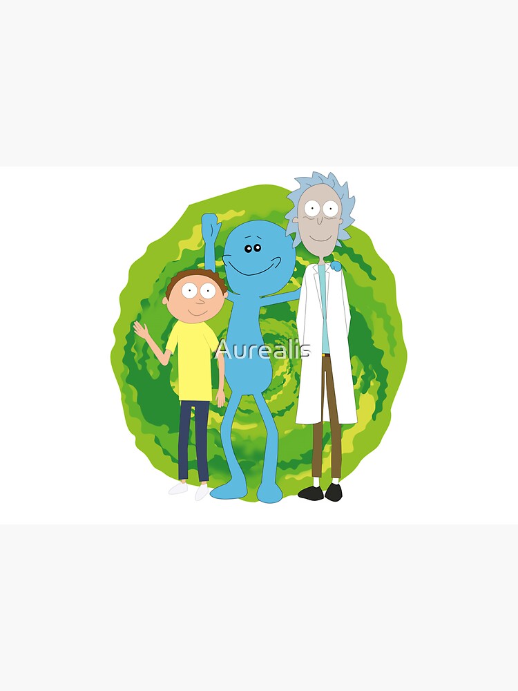 Rick and Morty and Mr. Meeseeks by Aurealis