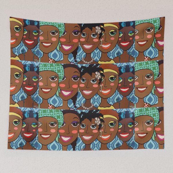 Item preview, Happy Caribbean ladies by Mirjam Griffioen designed and sold by Mirjam Griffioen.