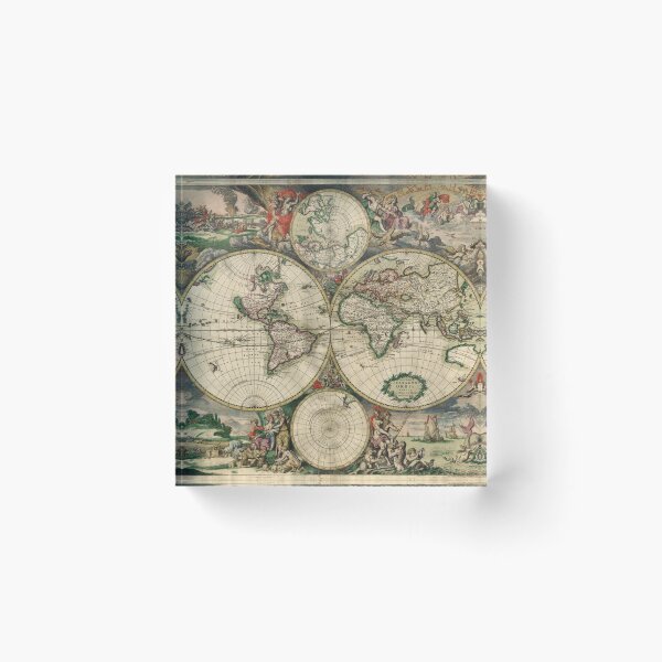 Item preview, Vintage map of the World designed and sold by Vintage Designs +.