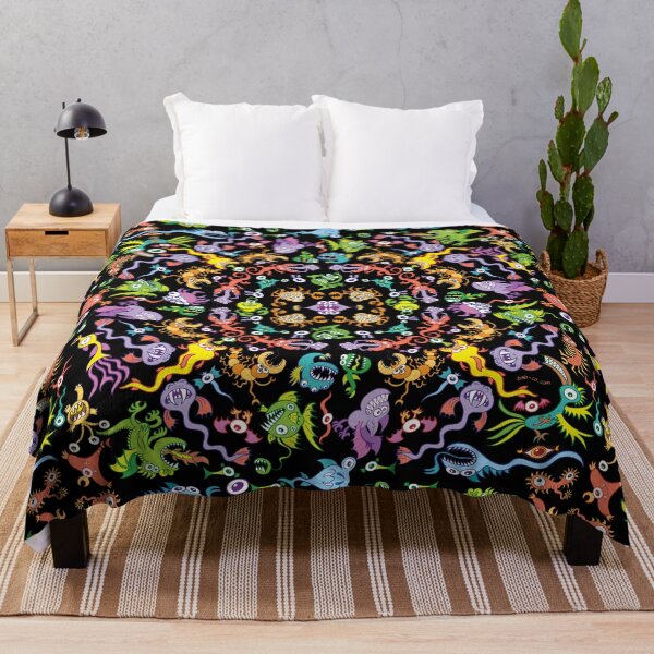 Item preview, Colorful monsters posing for a terrific pattern design designed and sold by Zoo-co.