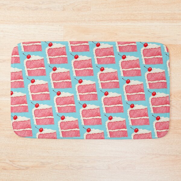 Item preview, Cherry Cake Slice Pattern - Blue designed and sold by Kelly  Gilleran.