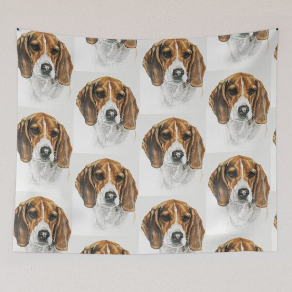 Item preview, Beagle in Mixed Media designed and sold by BarbBarcikKeith.