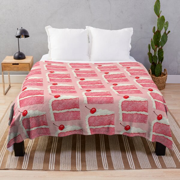 Item preview, Cherry Cake Slice Pattern - Pink designed and sold by Kelly  Gilleran.