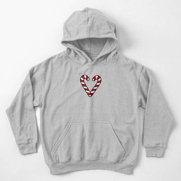 Candy Cane Pattern Kids Pullover Hoodie