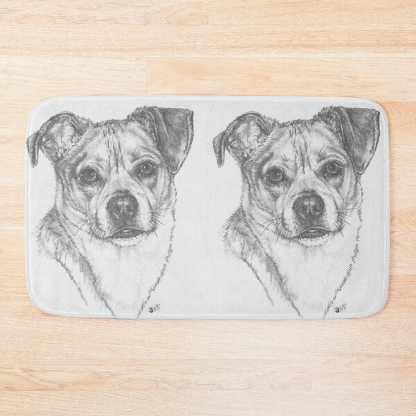 Item preview, Chug Portrait in Graphite designed and sold by BarbBarcikKeith.
