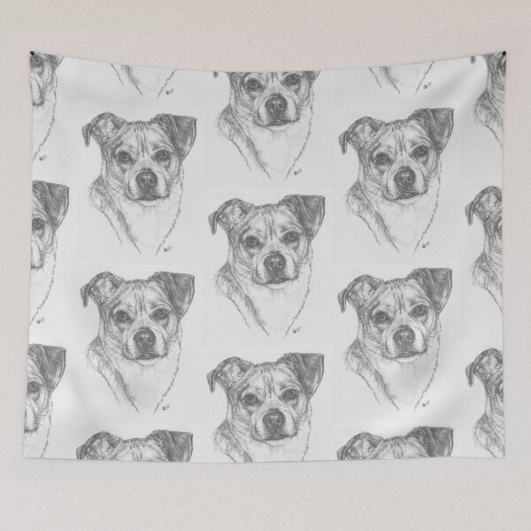 Item preview, Chug Portrait in Graphite designed and sold by BarbBarcikKeith.