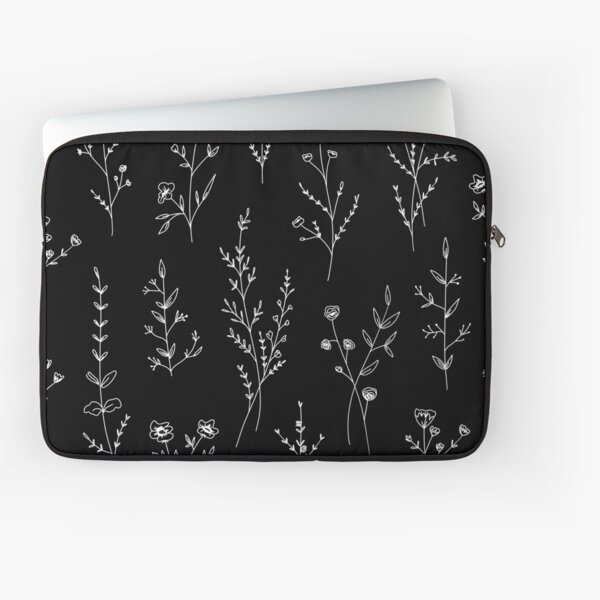 Vista previa del artículo con la obra «New Wildflowers Black», diseñado y vendido por Anis Illustration.