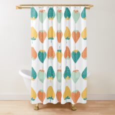 Whimsical strawberry pattern. Shower Curtain