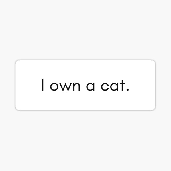 Vista previa del artículo con la obra «Tengo un gato.», diseñado y vendido por PlacidPower.
