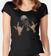 Devil Horns (Colour Version) Women's Fitted Scoop T-Shirt