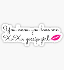 XoXo, Gossip Girl Sticker