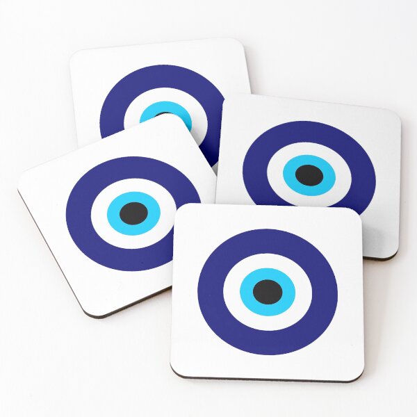 Magic eye five set | Evil eye Coasters (Set of 4)