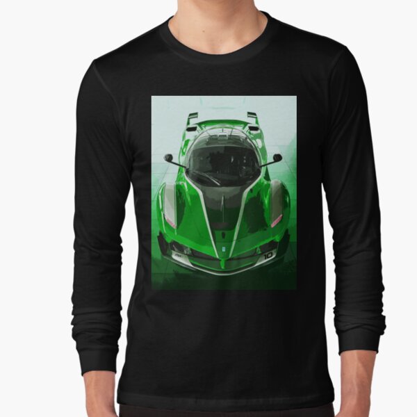 Green Ferrari FXX K Long Sleeve T-Shirt