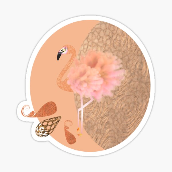 FLAMINGO POWDER PUFF 291. Sticker