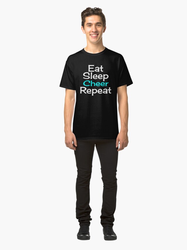 Alternate view of Eat, Sleep, Cheer, Repeat Classic T-Shirt