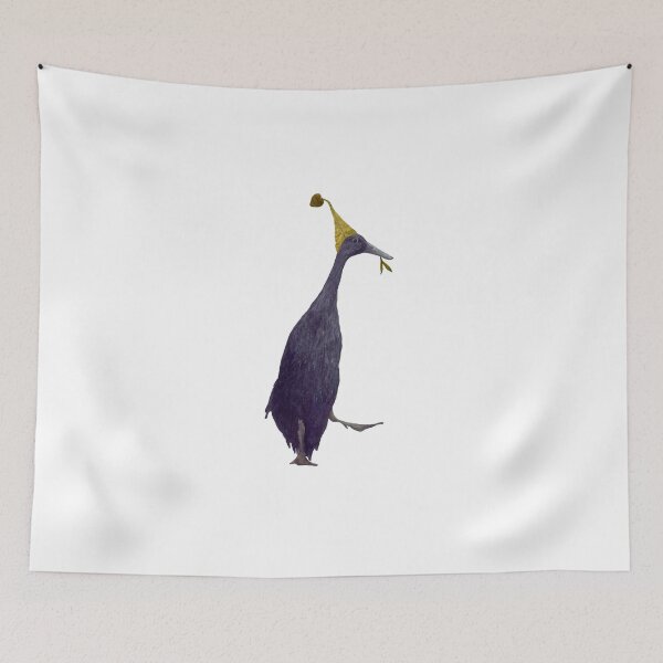 Item preview, Black duck in a cap from a leaf designed and sold by zatmeniee.