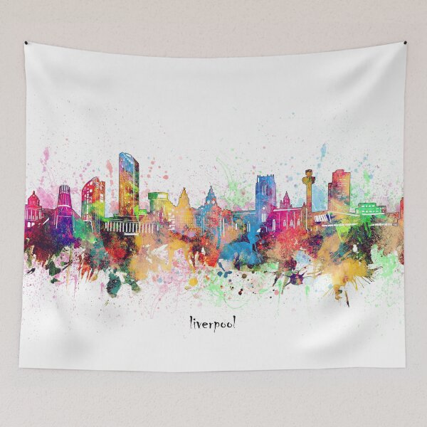 Artikelvorschau, Liverpool Skyline entworfen und verkauft von BekimART.