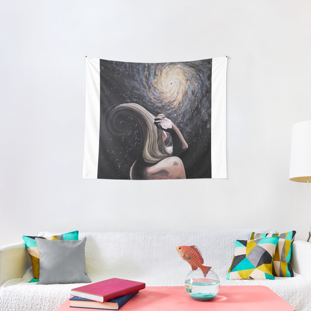 head in a spin Tapestry