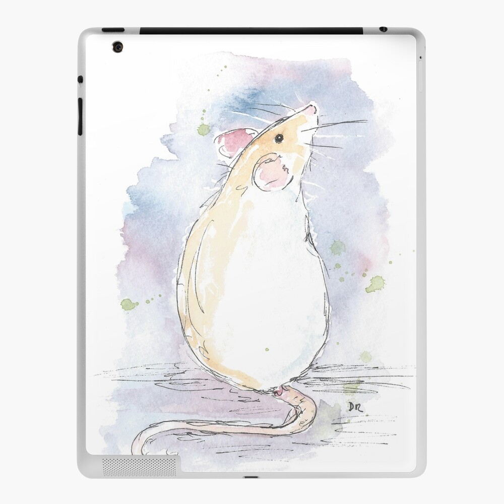 Weisse Ratte Zeichnen Ipad Hulle Skin Von Debthezeb Redbubble