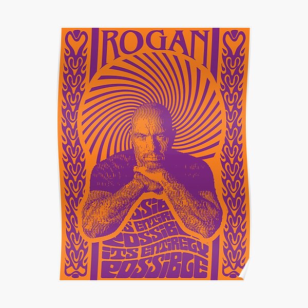 Joe Rogan 60's Psychadelic  Poster