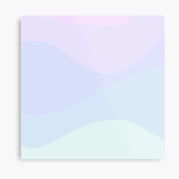 Soft Pastel Gradient Metal Print